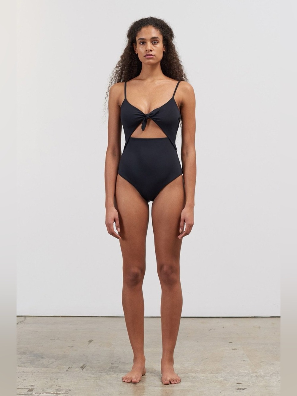 Mara Hoffman Kia Swimsuit, Black, size S